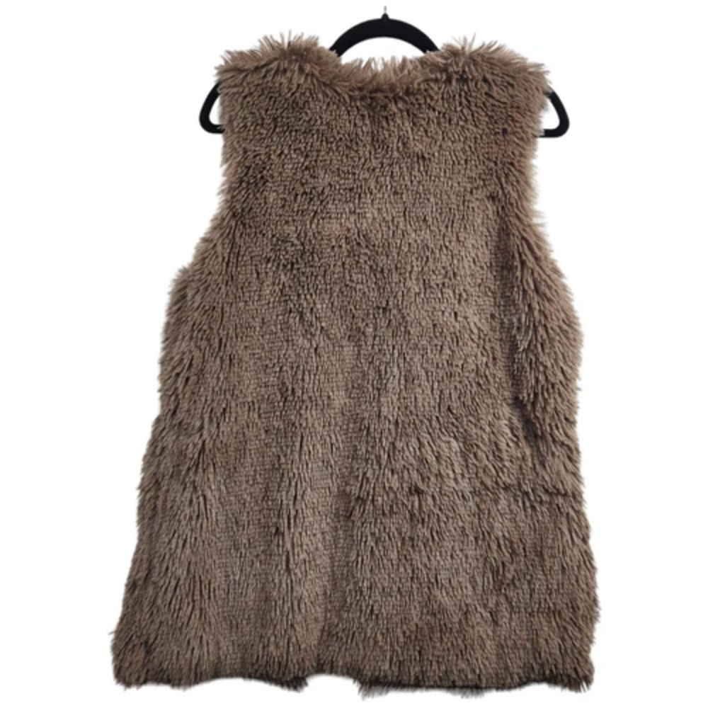 Betsey Johnson Brown Faux Fur Vest - Picture 4 of 5
